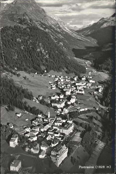 Pontresina Fliegeraufnahme