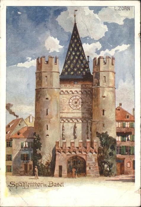 Basel BS Spahlentor Kuenstler L Zorn