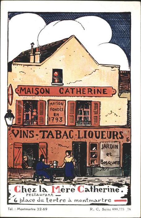 Montmartre Paris Chez la Mere Catherine