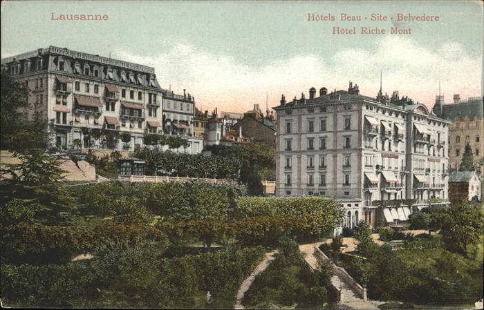 Lausanne VD Hotel Beau Hotel Riche Mont