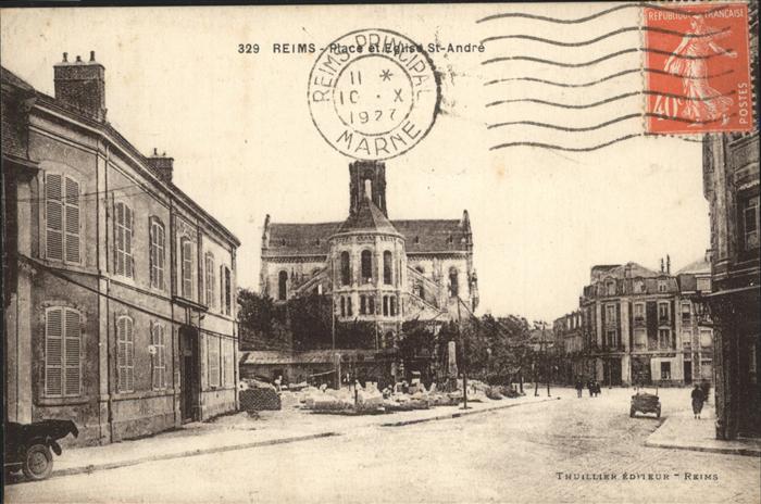Reims Champagne Ardenne Place Eglise St Andre