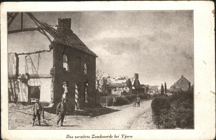 Ypern Ypres zerstoerte Zandvoorde