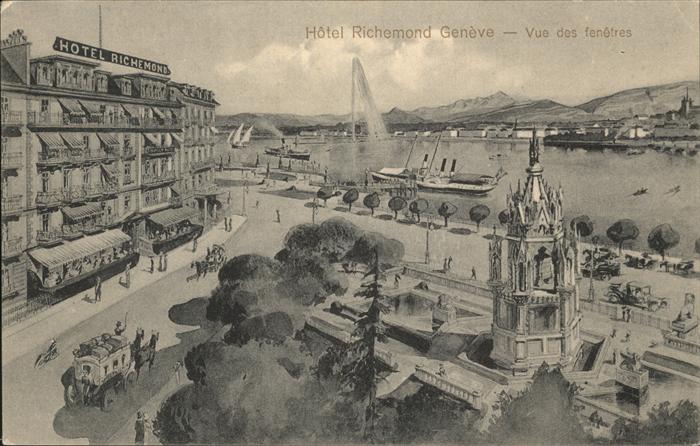 Geneve GE Hotel Richemond Schiff Kutsche