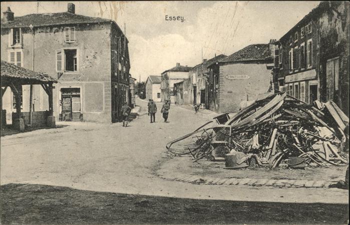 Essey-et-Maizerais Strassenansicht 1. Weltkrieg