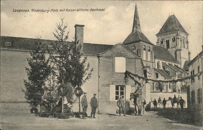 Lavannes Hindenburg Platz Kaiser Wilhelm Denkmal