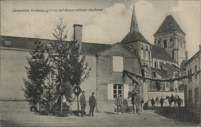 Lavannes Hindenburg Platz Kaiser Wilhelm Denkmal