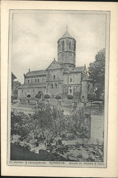 Rosheim Elsass Lothringen St Peter Pauls Kirche Strassburger Cons