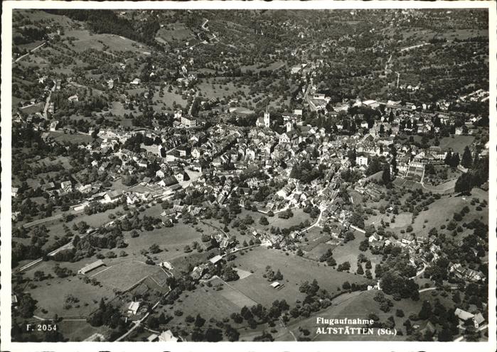 Altstaetten SG Fliegeraufnahme