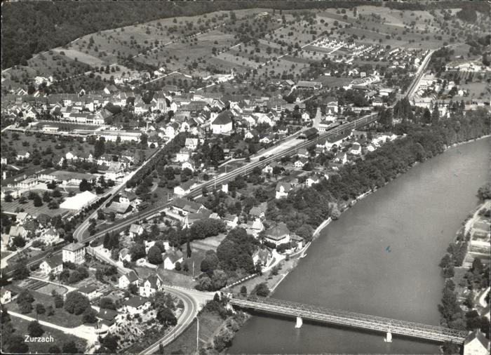 Zurzach Fliegeraufnahme Bruecke