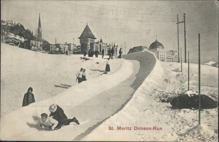 St Moritz GR Dimson Run Schlitten