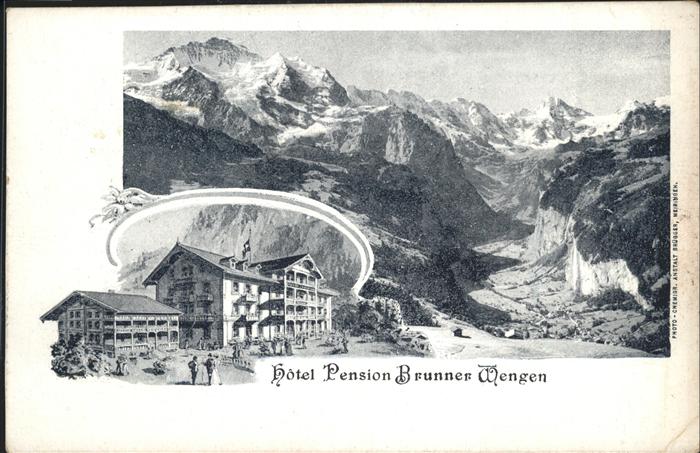 Wengen  BE Hotel Pension Brunner