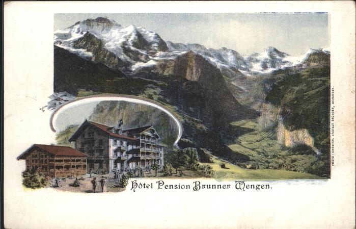 Wengen  BE Hotel Pension Brunner