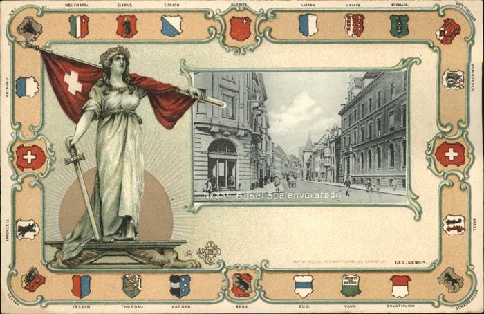 Basel BS Spalenvorstadt Praegedruck