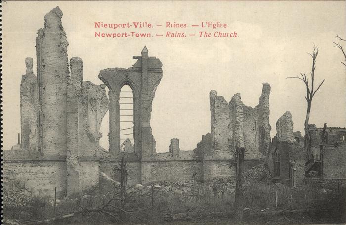 NIEUPORT Nieuwpoort West-Vlaanderen Belgie Ruines