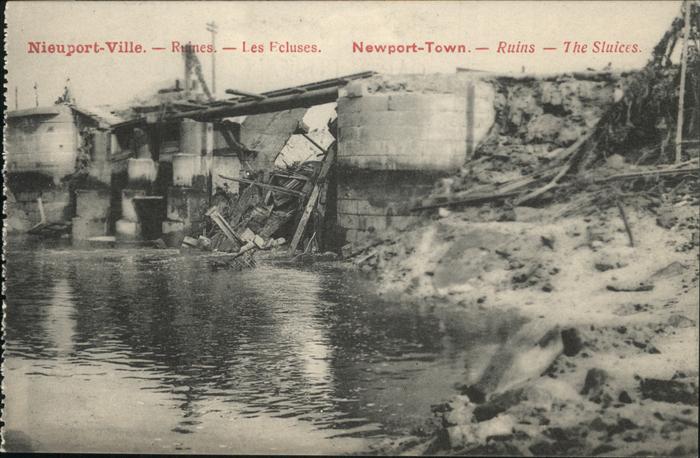NIEUPORT Nieuwpoort West-Vlaanderen Belgie Les Ecluses
Ruines