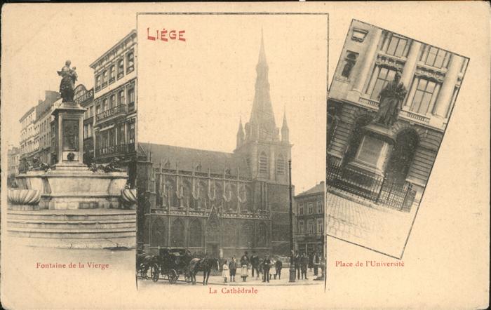 Liege Luettich Cathedrale
Fontaine de la Vierge
Plac