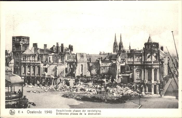 Oostende Ostende Differentes phases de la destruction