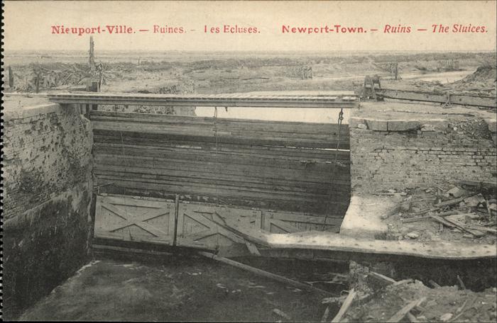 NIEUPORT Nieuwpoort West-Vlaanderen Belgie Ruines