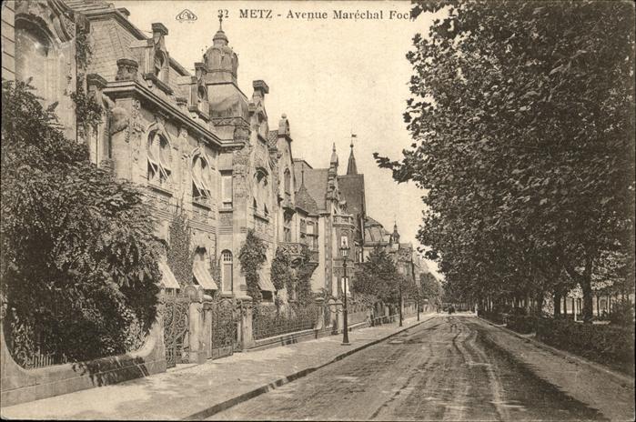 Metz  57 Moselle Avenue Marechal Fohc