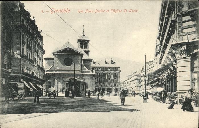 Grenoble Rue Felix Poulat Eglise St. Louis