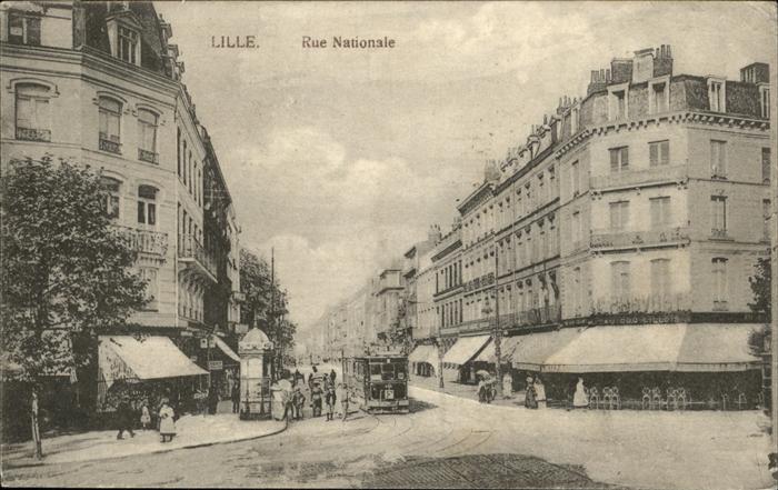 Lille Nord Rue Nationale Straßenbahn