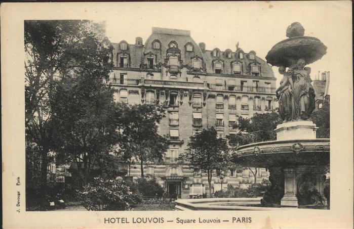 Paris Hotel Louvois Square Louvois