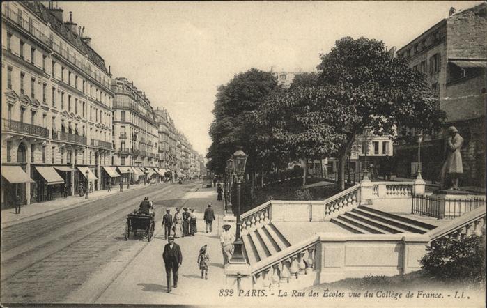Paris Rue des Ecoles College France