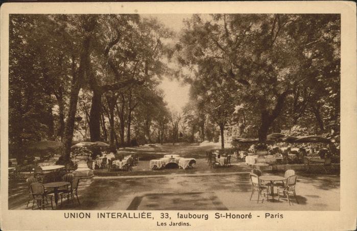 Paris Union Interalliee St. Honore les Jardin