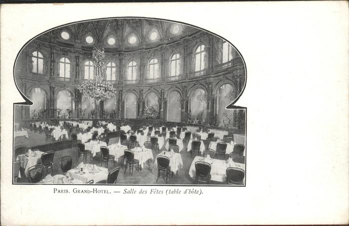 Paris Grand Hotel Salle des Fetes