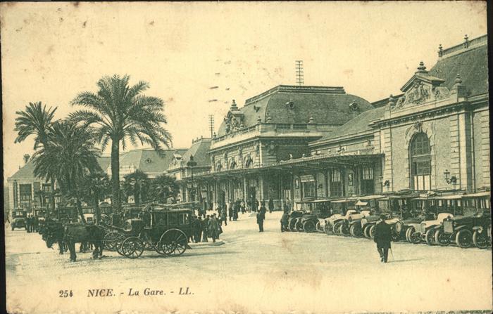 Nice Alpes Maritimes La Gare Autos Oldtimer