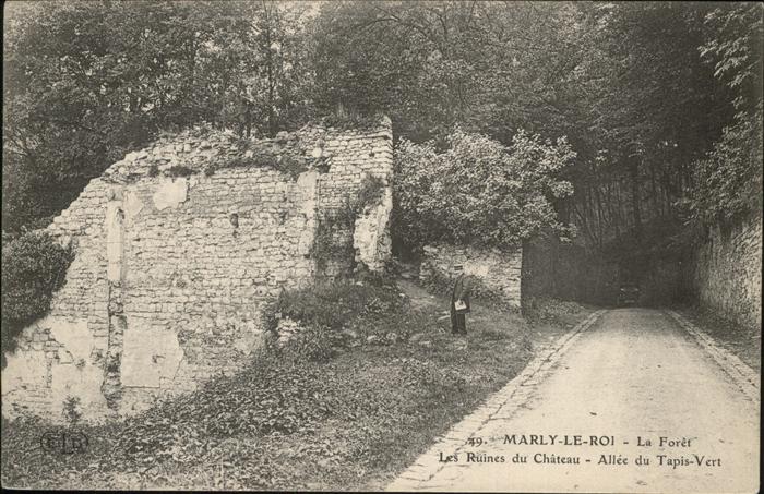 Marly-le-Roi La Foret Ruines du Chateau, Allee Tapis