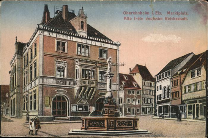 Oberehnheim Marktplatz alte freie deutsche Reichsst