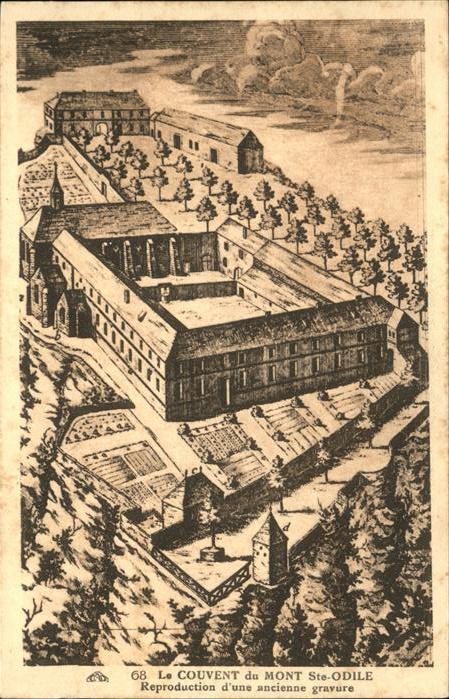 Mont-Ste-Odile Mont-Sainte-Odile  Le Couvent