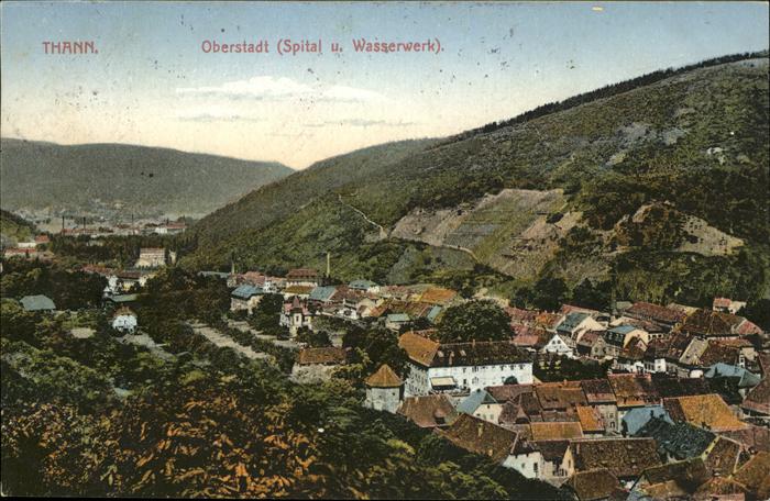 Thann Haut Rhin Elsass Oberstadt (Spital u. Wasserwerk)