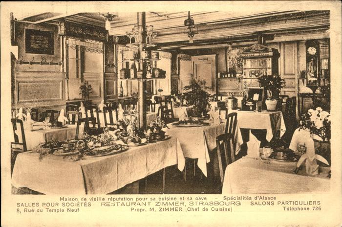 Strasbourg Alsace Restaurant Zimmer Gaststube, Salons