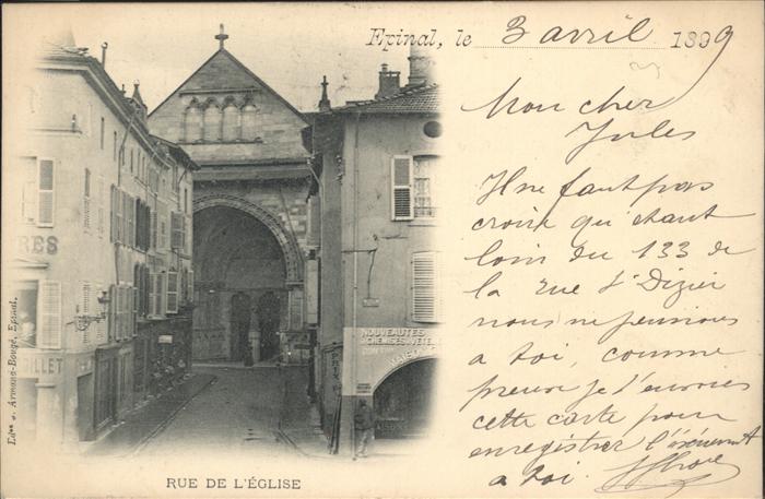 Epinal Vosges rue de Eglise