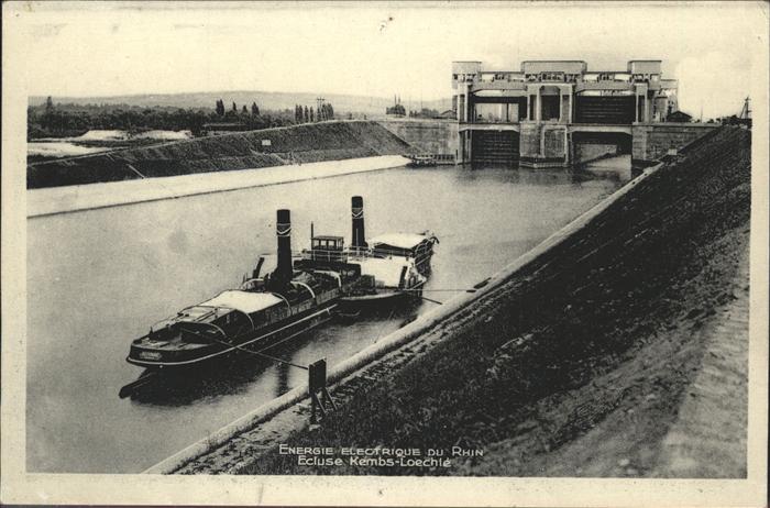 Kembs Elsass Energie Elecotrique du Rhin Stauwehr, S