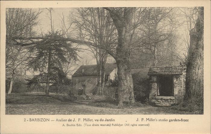 Barbizon Atelier de J. F. Millet vu du Jardin