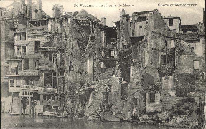 Verdun Meuse Les Bords de Meuse Ruinen