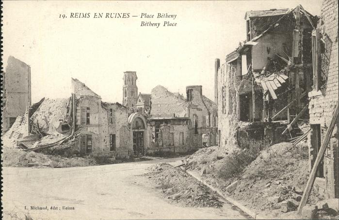 Reims Champagne Ardenne en Ruines Place Betheny