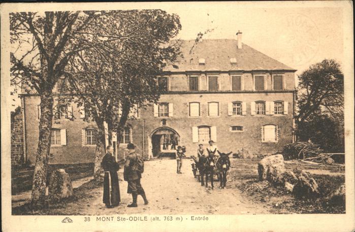 Mont-Ste-Odile Mont-Sainte-Odile  Entree Esel, Kutsche