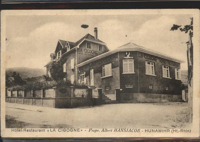 Hunawihr Hunaweier Hotel Restaurant La Cigogne