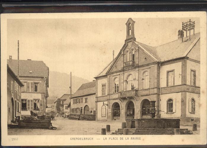 Grendelbruch Bas Rhin Alsace Place de la Mairie