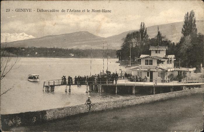 Genf GE Debarcadere de l Ariana 
Mont-Blanc