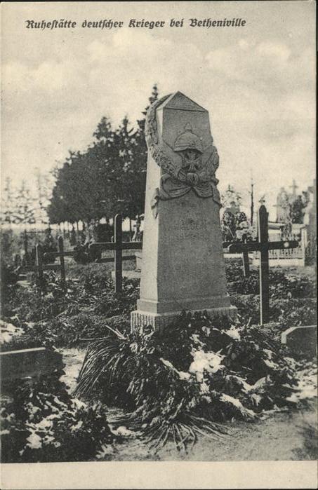 Betheniville Ruhestätte deutscher Krieger