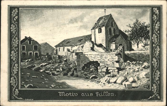 Chermizy-Ailles Künstlerkarte Ernst Lang