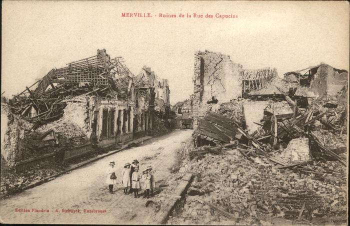 Merville Nord Ruines de la Rue des Capucins