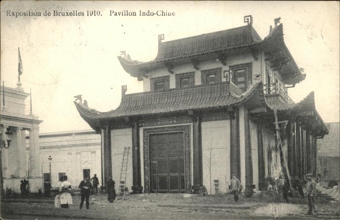 Exposition Bruxelles 1910 Pavillon Indo chine