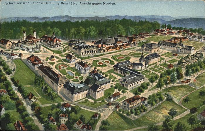 Landesausstellung Bern 1914 Fliegeraufnahme
