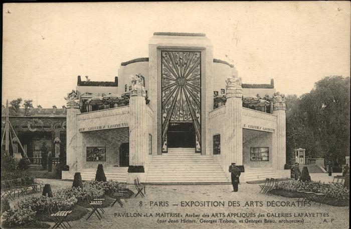 Exposition Arts Decoratifs Paris 1925 Pavillon Maitrise